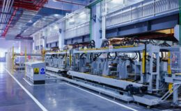 a large machine in a large building